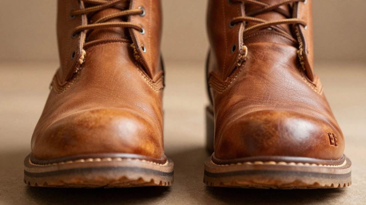 Side-by-side comparison of narrow D and wide EE boot widths