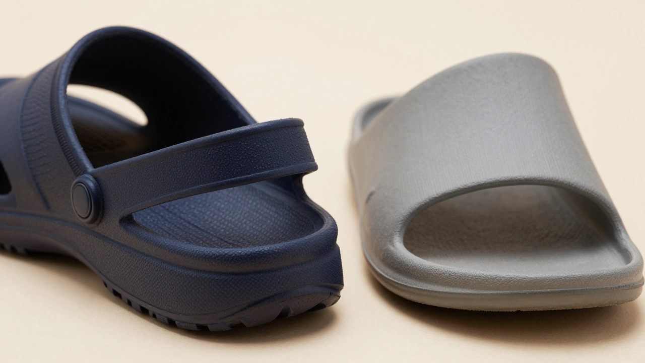 Comparison of safe closed-back slipper vs unsafe open-back slipper