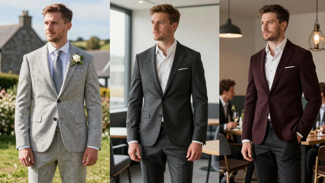 Men wearing suits for weddings, offices, and dates in Ireland